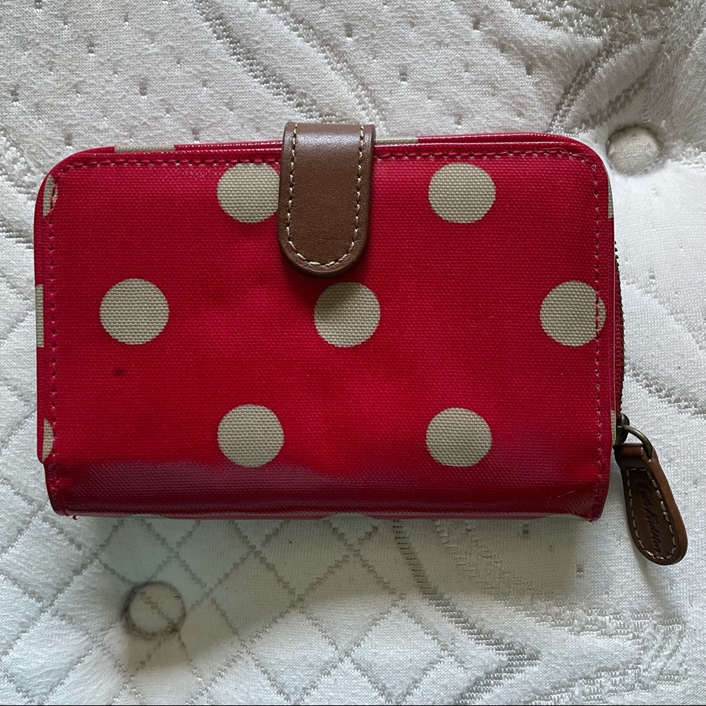 Cath Kidston Red & White Polka Dot Wallet